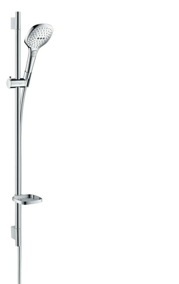 Hansgrohe Raindance Select E Shower Rail Sets 1000 X 150 X 65mm White/chrome product image - Image 1