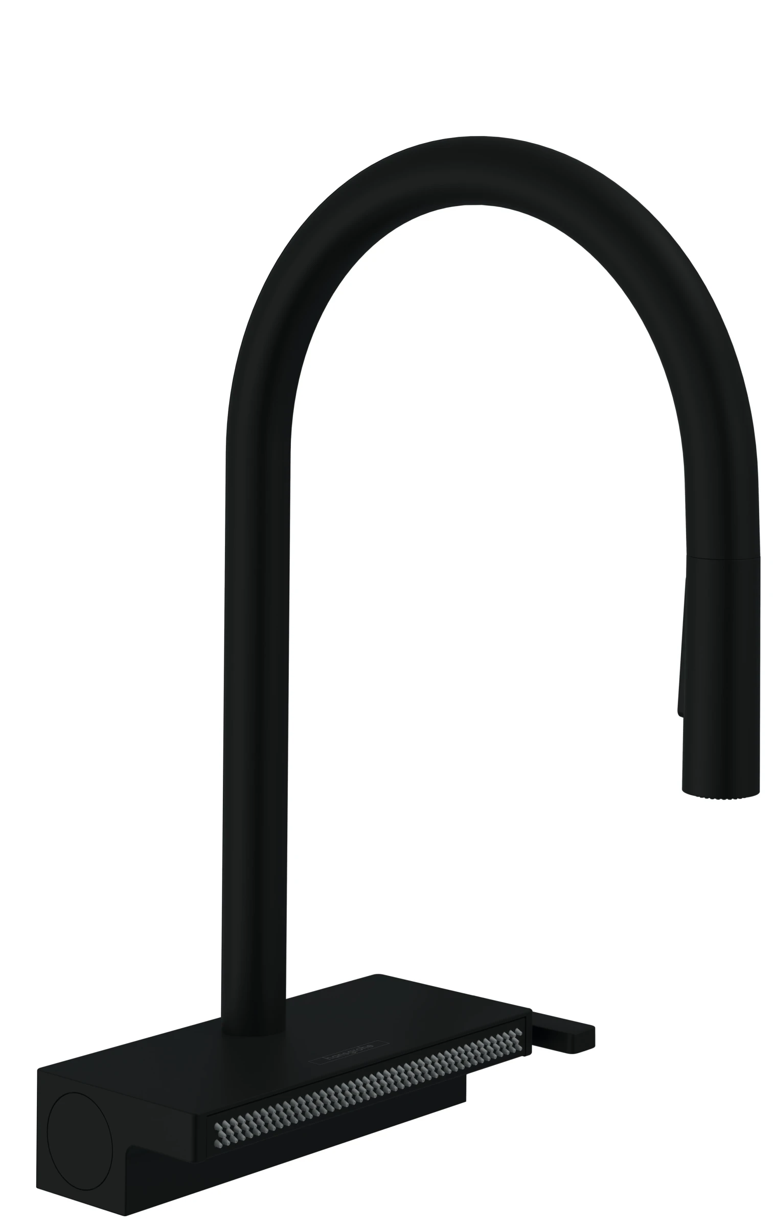 Hansgrohe Aquno Select M81 Single Lever Kitchen Mixer 170 With Pull-out Spray And Sbox, 3 Spray Modes Matt Black