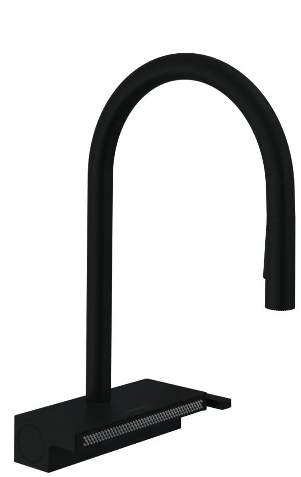 Hansgrohe Aquno Select M81 Manual Kitchen Mixers 395 X 575 X 210mm Black - Matt product image - Image 1
