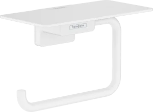 Hansgrohe Addstoris Q Roll Holder With Shelf Matt White