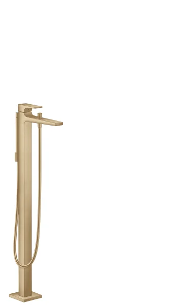 Hansgrohe Metropol Single Lever Bath Mixer Floor Standing With Lever Handle Brushed Bronze