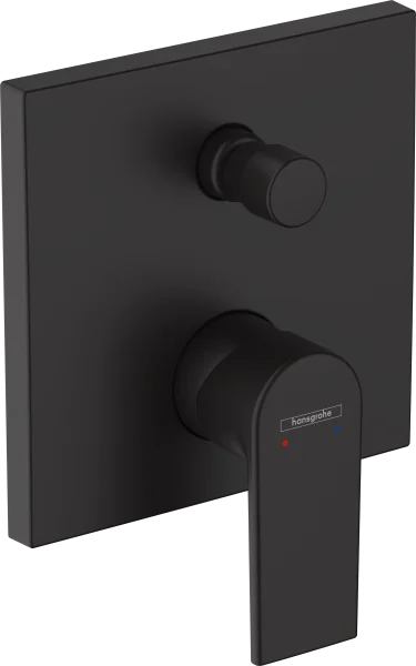 Hansgrohe Vernis Shape Single Lever Bath Mixer For Concealed Installation Matt Black