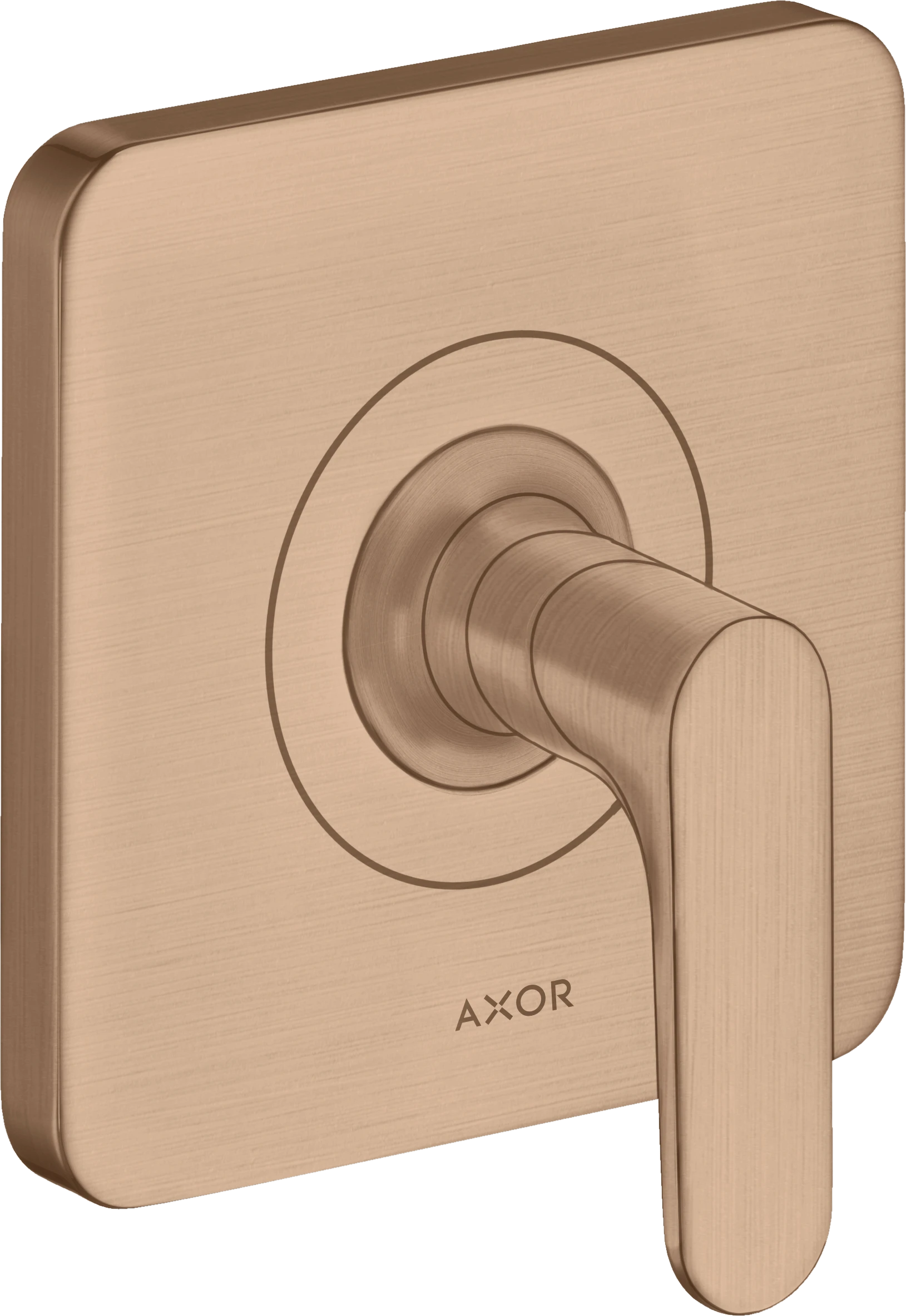 Axor Citterio M Shut-off Valve Finish Set With Lever Handle Brushed Red Gold