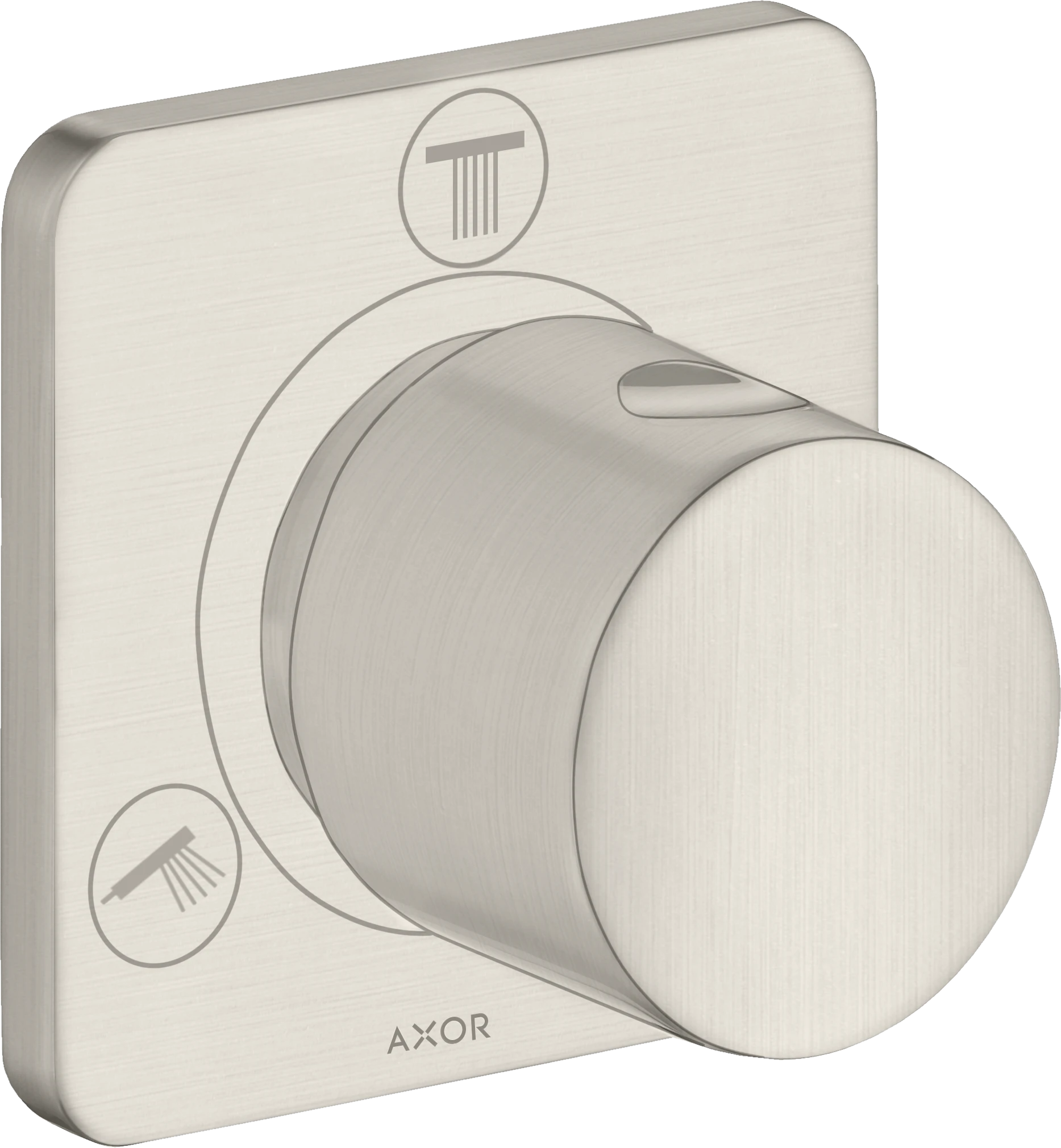 Axor Citterio M Shut-off / Diverter Valve Trio / Quattro Finish Set Stainless Steel