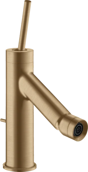 Axor Starck Single Lever Bidet Mixer With Pin Handle And Pop-up Waste Brushed Bronze