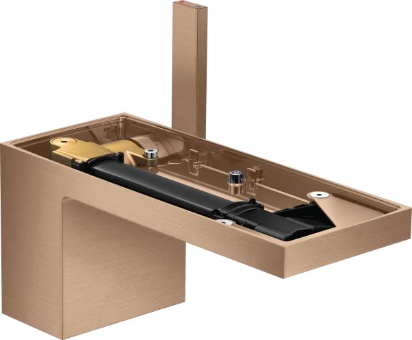 Axor Myedition Single Lever Basin Mixer 70 With Push-open Waste Without Plate Brushed Red Gold