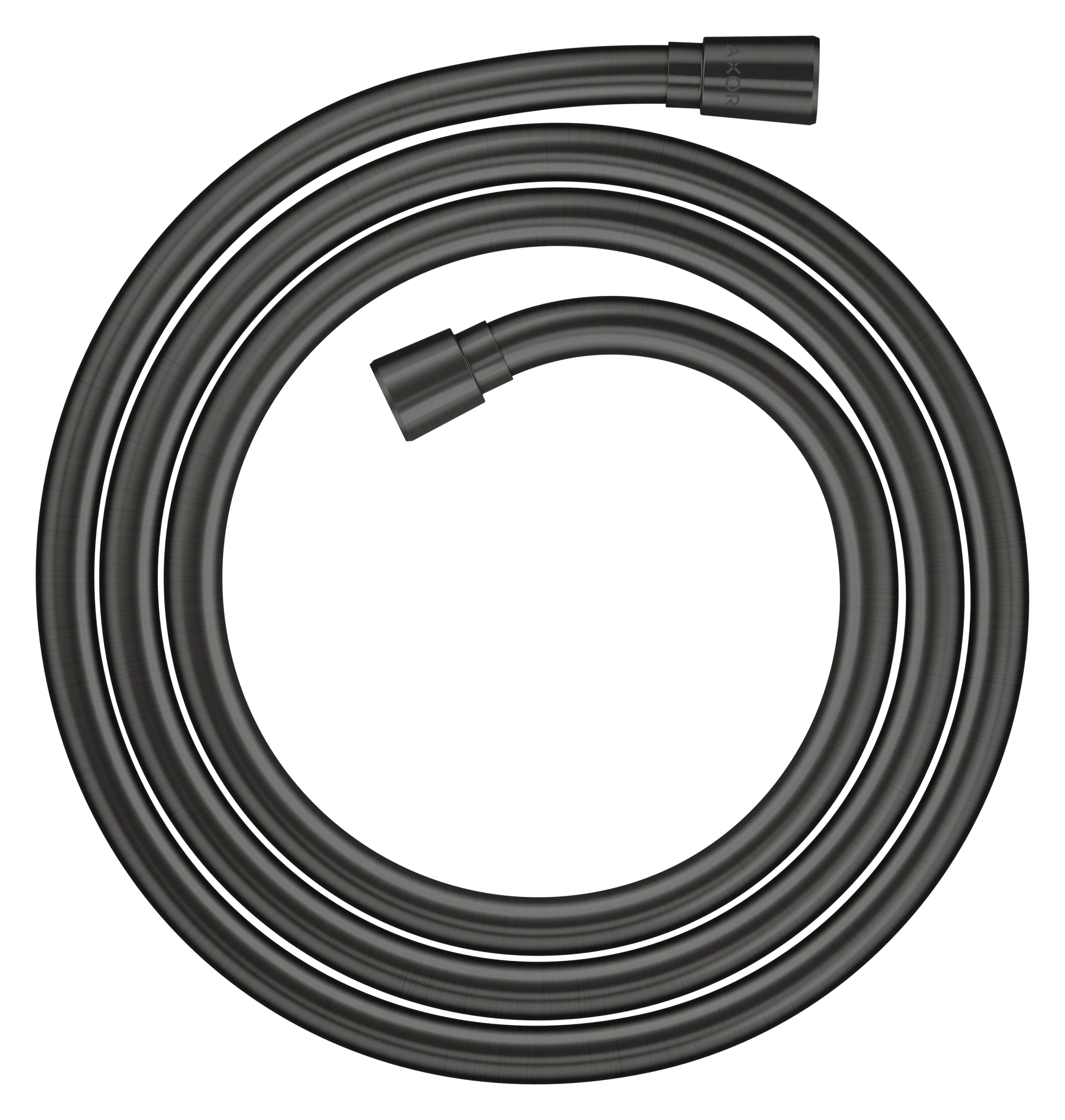 Axor Showersolutions Metal Effect Shower Hose 2.00 M With Conical Nuts Brushed Black Chrome