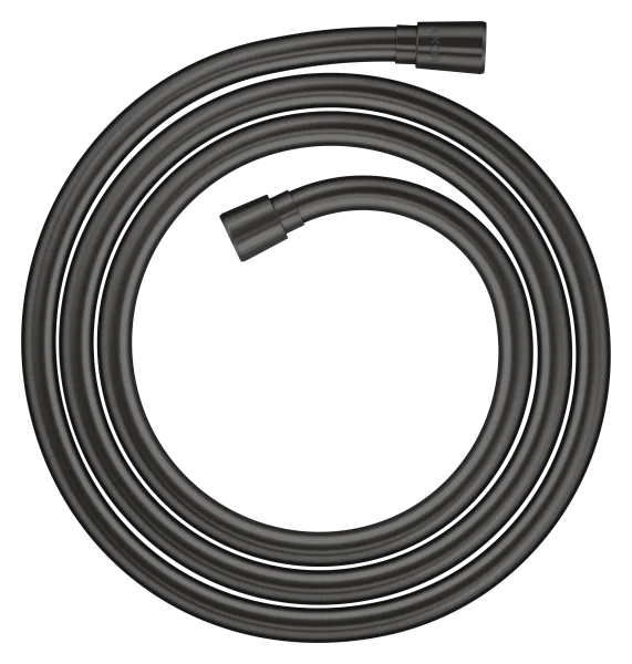 Axor Showersolutions Metal Effect Shower Hose 2.00 M With Conical Nuts Brushed Black Chrome