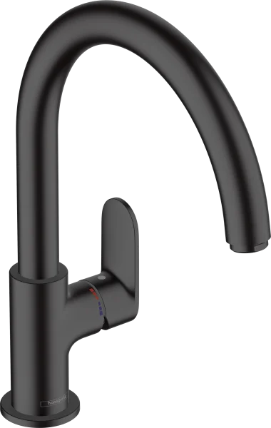 Hansgrohe Vernis Blend M35 Single Lever Kitchen Mixer 210 With Swivel Spout Matt Black