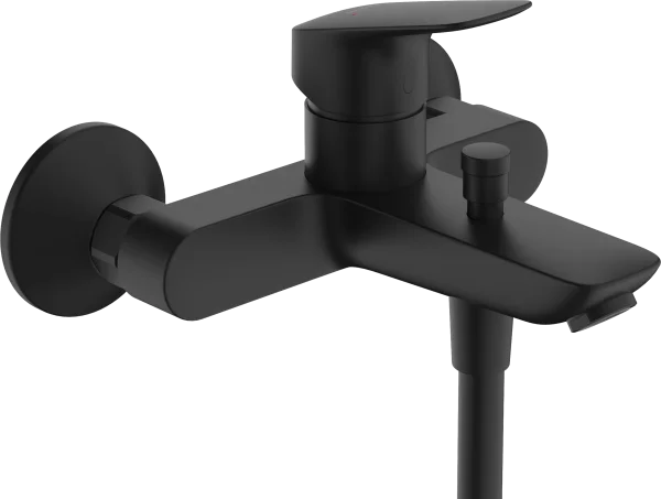 Hansgrohe Logis Bath Mixers Exposed 247 X 196 X 159mm Black - Matt