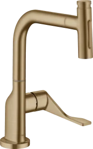 Axor Citterio Single Lever Kitchen Mixer Select 230 2jet With Pull-out Spray Brushed Bronze