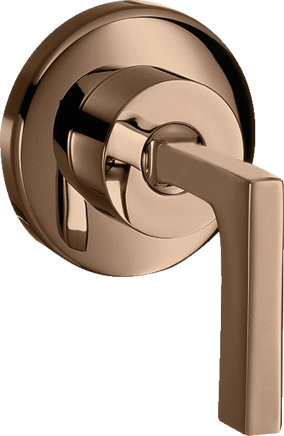 Axor Citterio Shut-off Valve For Concealed Installation With Lever Handle Polished Red Gold
