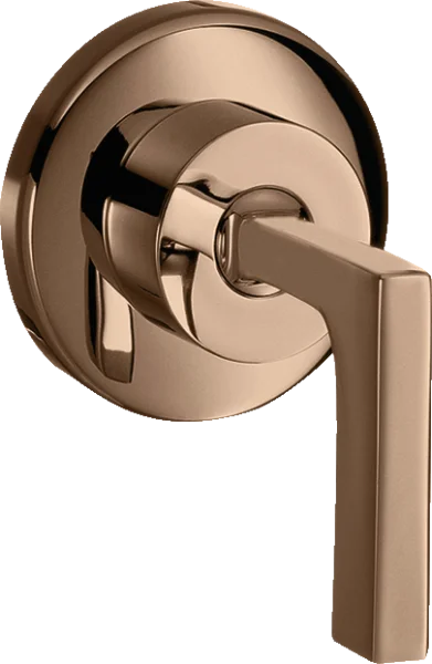 Axor Citterio Shut-off Valve For Concealed Installation With Lever Handle Polished Red Gold