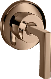 Axor Citterio Shut-off Valve For Concealed Installation With Lever Handle Polished Red Gold