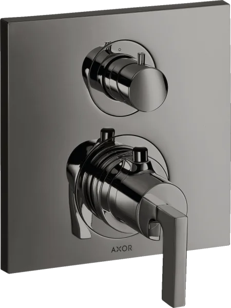 Axor Citterio Thermostatic Shower Mixer Concealed 217 X 187 X 135mm Gunmetal/chrome - Polished