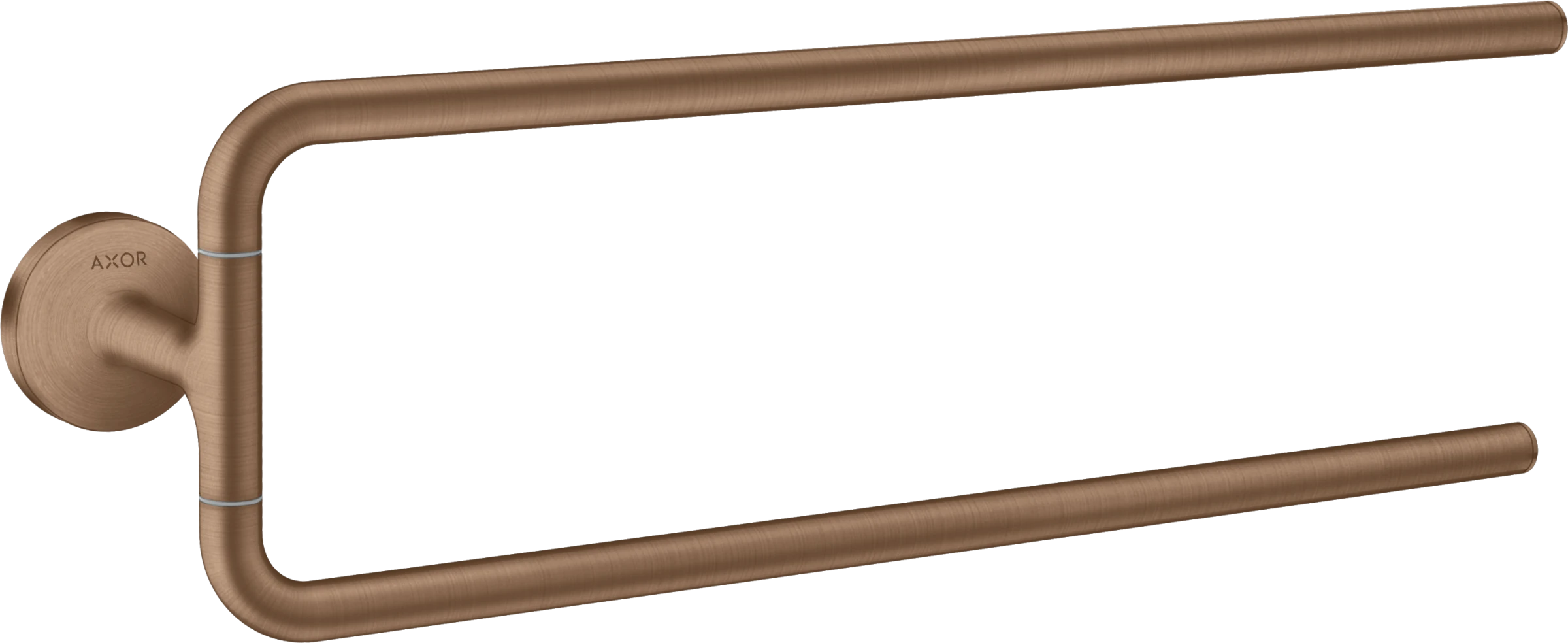 Axor Universal Circular Towel Holder 466 X 130 X 72mm Rose Gold/gold - Brushed