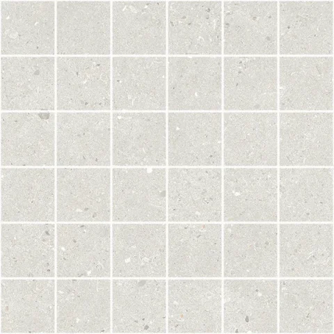 European Tiles Stone Grain White MOSAIC 30 X 30 Tile detail view - Image 4