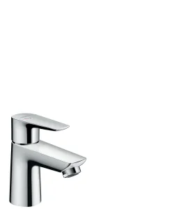 Hansgrohe Talis E Single Lever Basin Mixer 80 Coolstart Without Waste Chrome