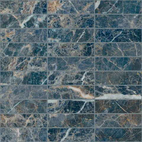European Tiles Charmo Blue Sunstone Brick Pattern 30 X 30cm Polished Wall Tile (sold Per Piece) detail view - Image 2