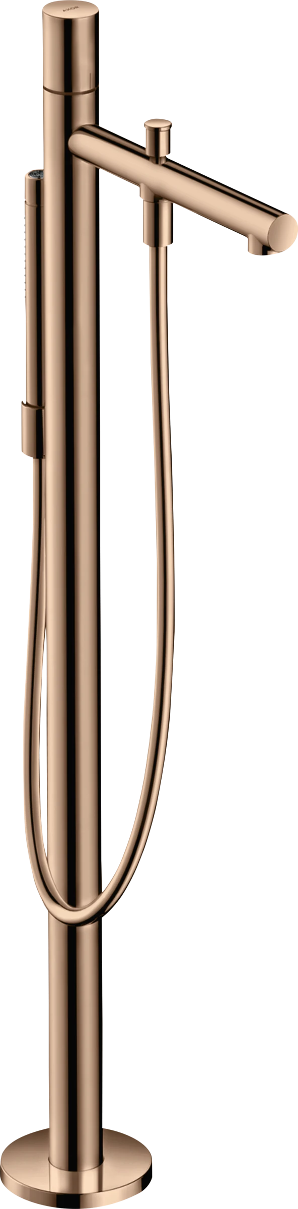 Axor Uno Single Lever Bath Mixer Floor-standing With Zero Handle Polished Red Gold
