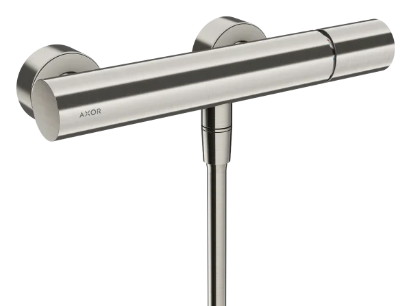 Axor Uno Single Lever Manual Shower Mixer For Exposed Installation With Zero Handle Stainless Steel