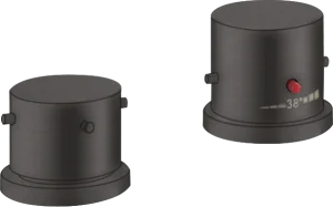 Axor Starck 2-hole Rim-mounted Thermostatic Bath Mixer With Zero Handles Brushed Black Chrome