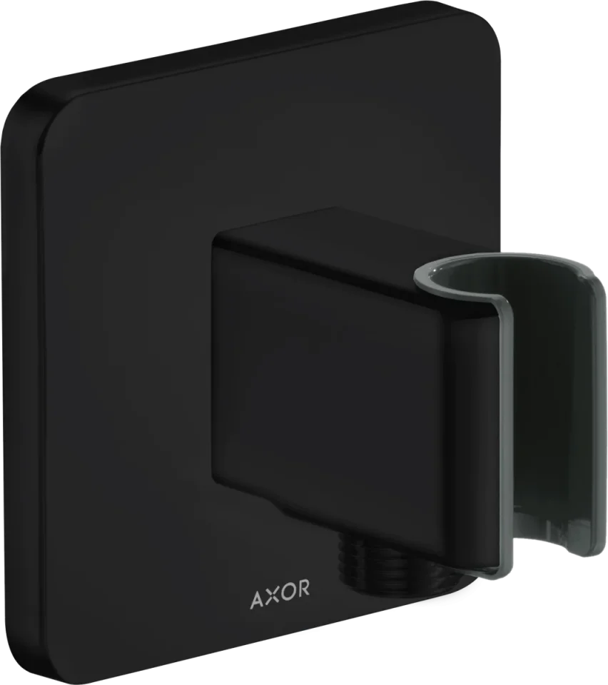 Axor Showersolutions Wall Outlet 132 X 112 X 87mm Black - Matt product image - Image 1