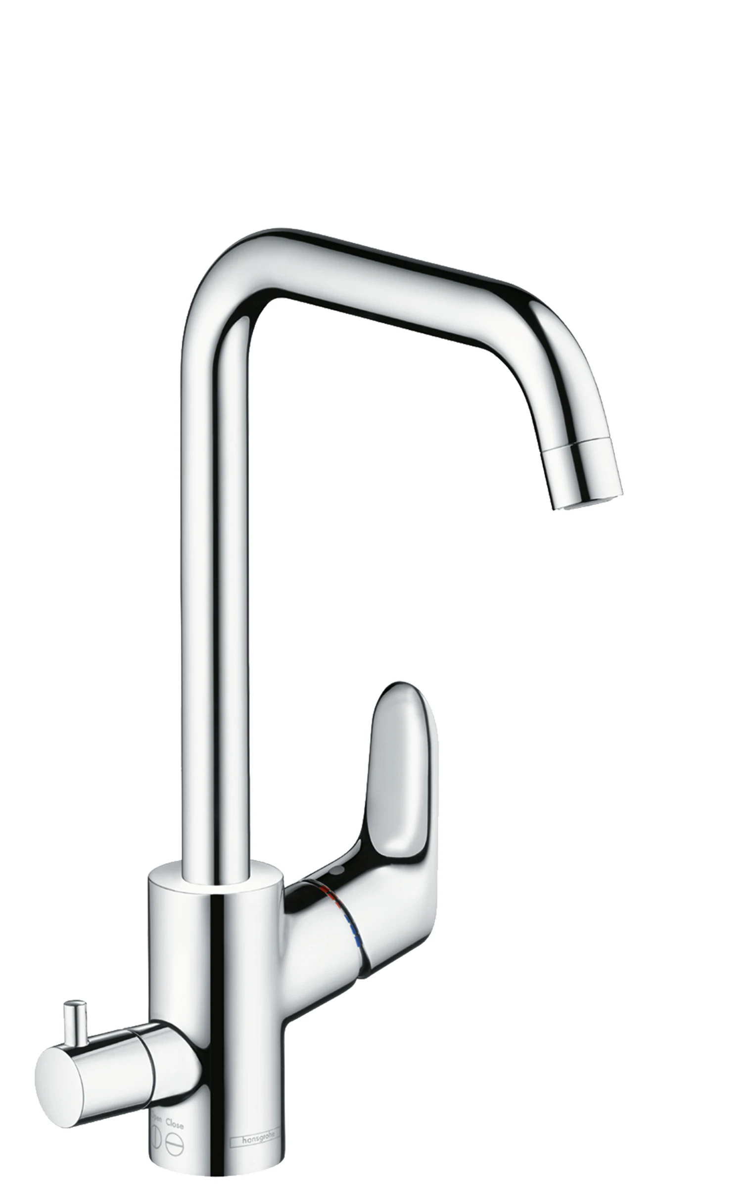 Hansgrohe Focus M41 Single Lever Kitchen Mixer 260 With Shut-off Valve For Additional Appliance, Single Spray Mode Chrome