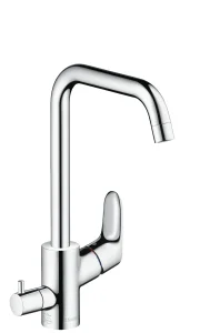 Hansgrohe Focus M41 Single Lever Kitchen Mixer 260 With Shut-off Valve For Additional Appliance, Single Spray Mode Chrome