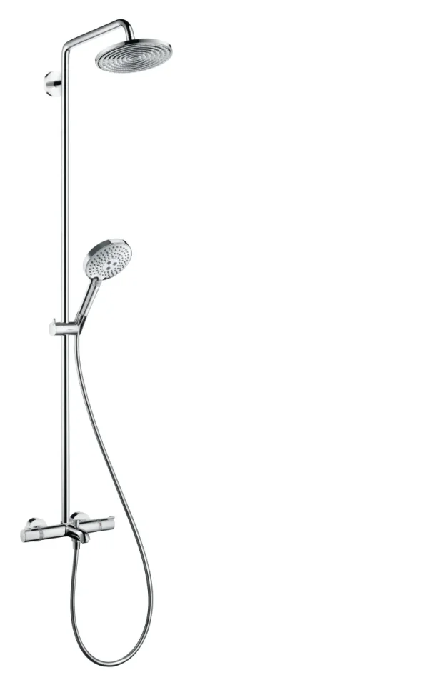 Hansgrohe Raindance S Showerpipes With Thermostatic Mixer 1452 X 293 X 109mm Chrome product image - Image 1