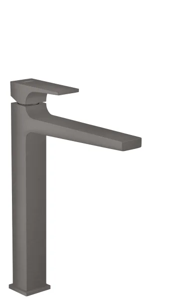 Hansgrohe Metropol Single Lever Basin Mixer 260 With Lever Handle For Wash Bowls With Push-open Waste Brushed Black Chrome
