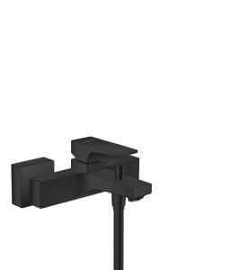 Hansgrohe Metropol Single Lever Manual Bath Mixer For Exposed Installation With Lever Handle Matt Black