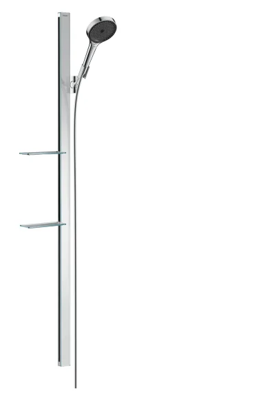 Hansgrohe Rainfinity Shower Set 130 3jet With Shower Bar 150 Cm And Shelves Chrome