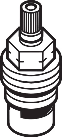 Axor 1/2" Ceramic Shut Off Cartridge 90 Degree, Left Closing