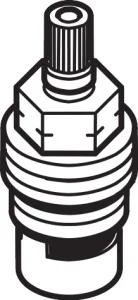 Axor 1/2" Ceramic Shut Off Cartridge 90 Degree, Left Closing