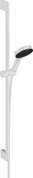 Hansgrohe Pulsify Select S Shower Set 105 3jet Relaxation Ecosmart With Shower Bar 90 Cm Matt White