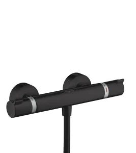 Hansgrohe Ecostat Comfort Thermostatic Shower Mixer For Exposed Installation Matt Black