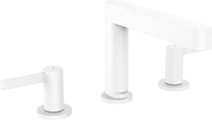 Hansgrohe Finoris 3-hole Basin Mixer 110 With Push-open Waste Set Matt White
