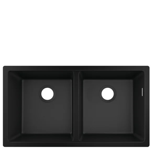 Hansgrohe S51 S510-u770 Undermount Sink 370/370 Black
