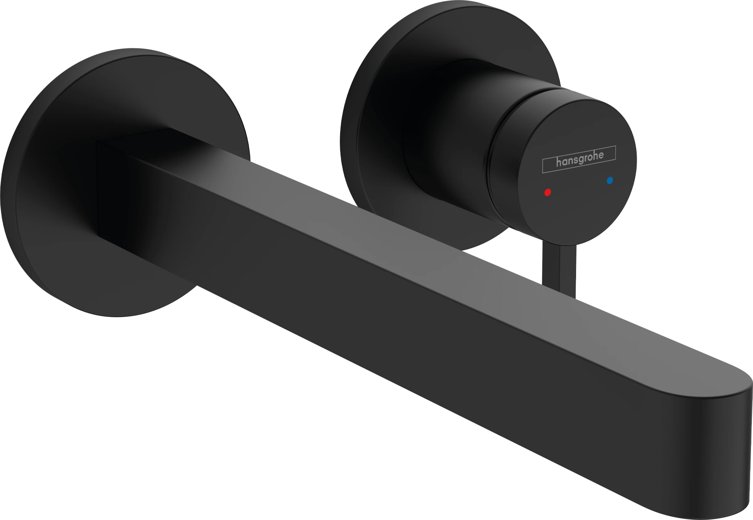 Hansgrohe Finoris Single Lever Basin Mixer For Concealed Installation Wall-mounted With Spout 228 Mm Matt Black