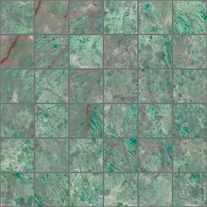 European Tiles Charmo Amazonite Mosaic 30 X 30cm Polished Wall Tile