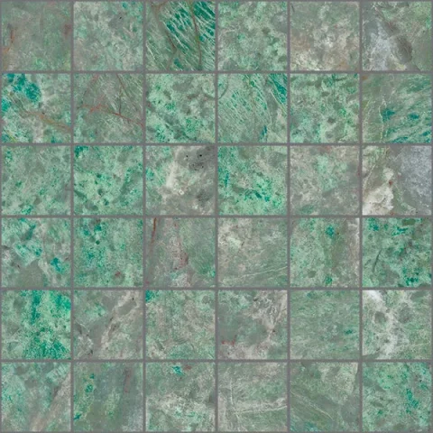 European Tiles Charmo Amazonite Mosaic 30 X 30cm Polished Wall Tile detail view - Image 3