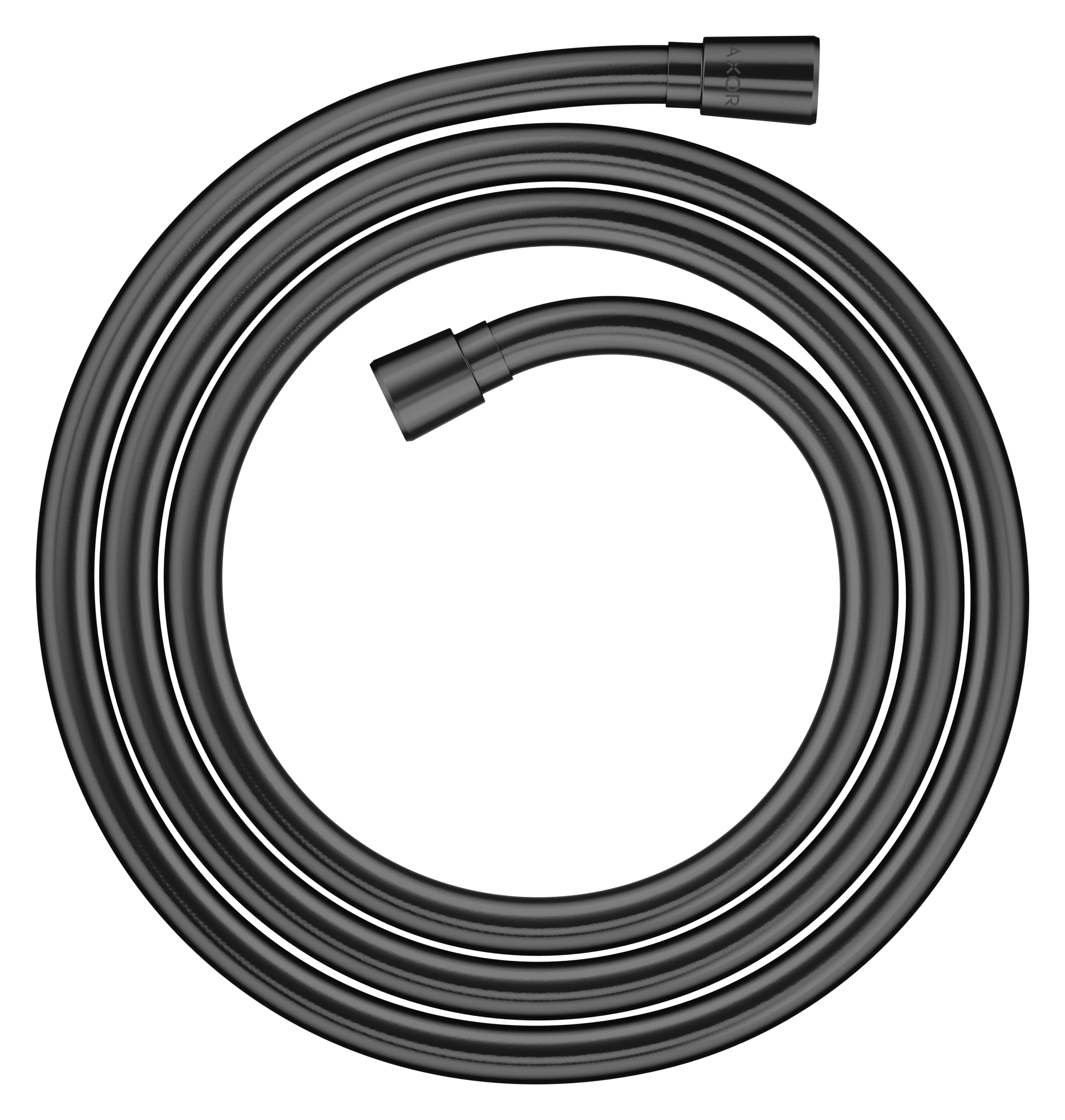 Axor Showersolutions Metal Effect Shower Hose 2.00 M With Conical Nuts Polished Black Chrome
