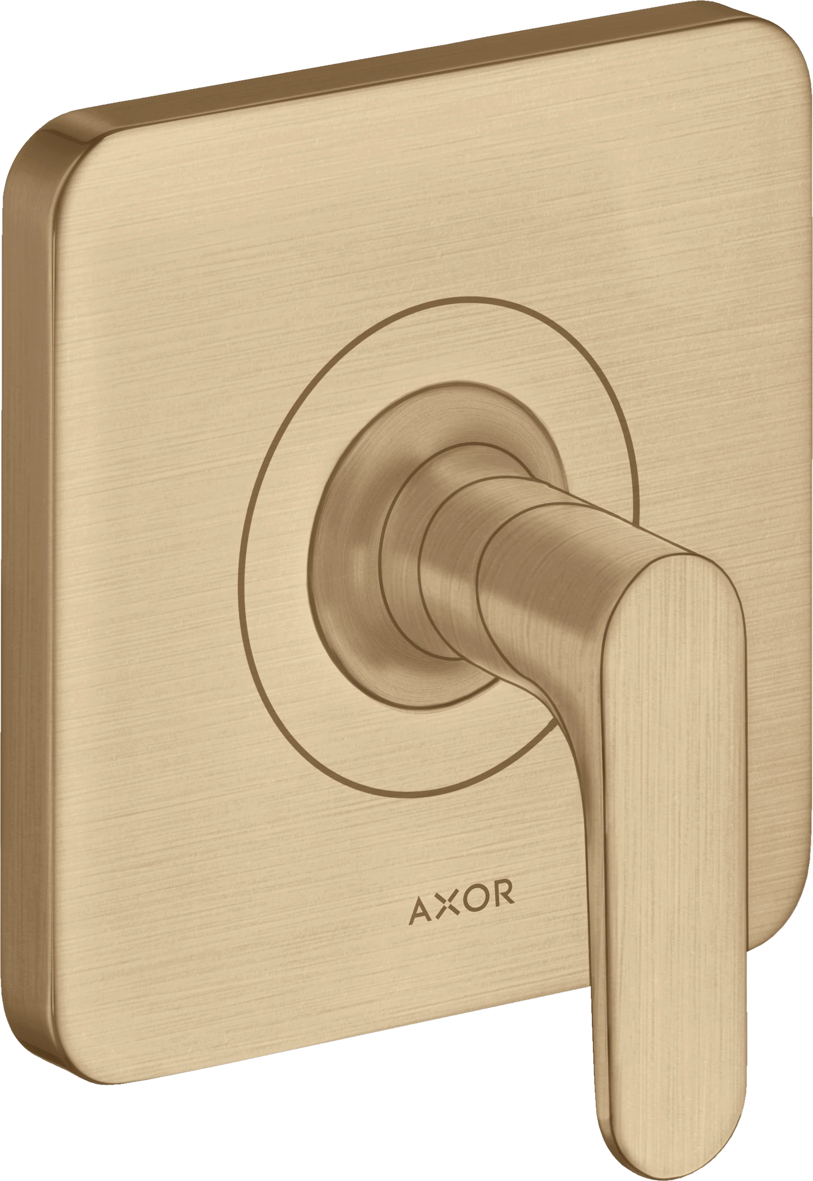 Axor Citterio M Shut-off Valve Finish Set With Lever Handle Brushed Bronze