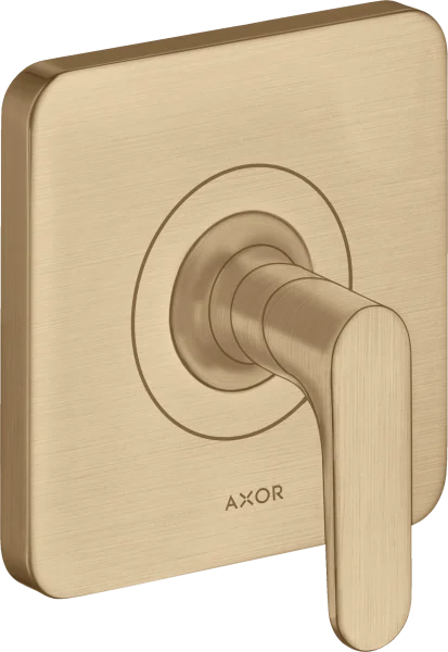 Axor Citterio M Shut-off Valve Finish Set With Lever Handle Brushed Bronze