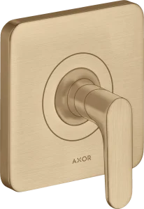 Axor Citterio M Shut-off Valve Finish Set With Lever Handle Brushed Bronze