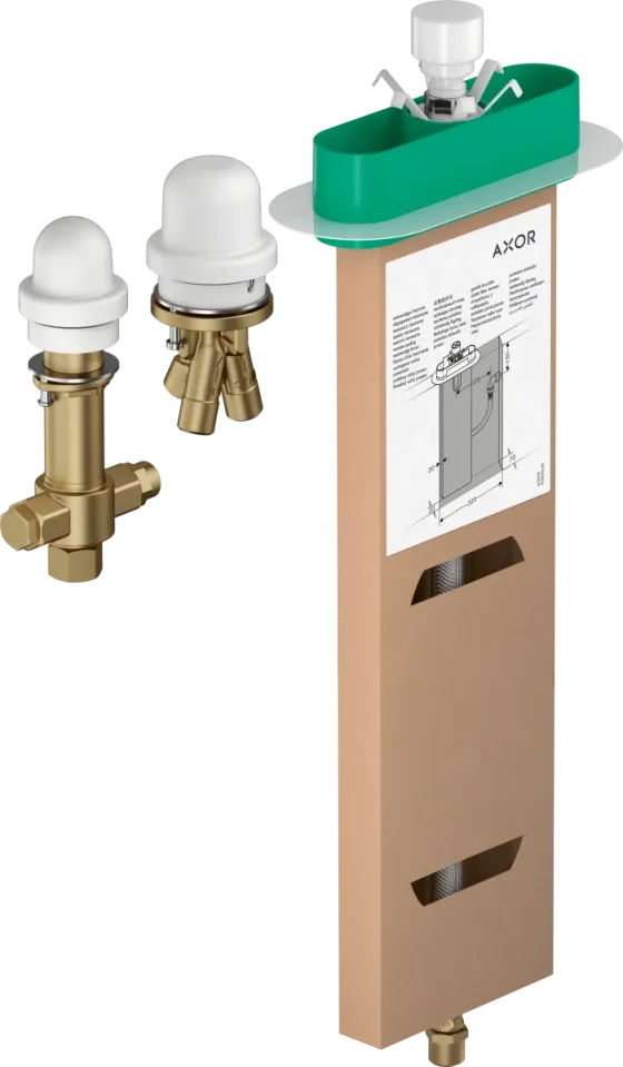 Axor Concealed Basic Set 3-/4- Hole Bath Mixers 600 X 320 X 90mm product image - Image 1