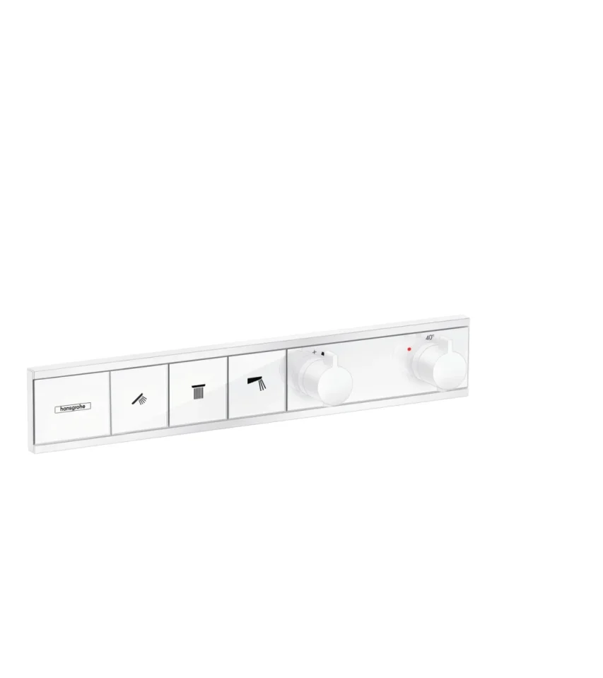 Hansgrohe Rainselect Thermostatic Shower Mixer Concealed 565 X 395 X 148mm White - Matt product image - Image 1