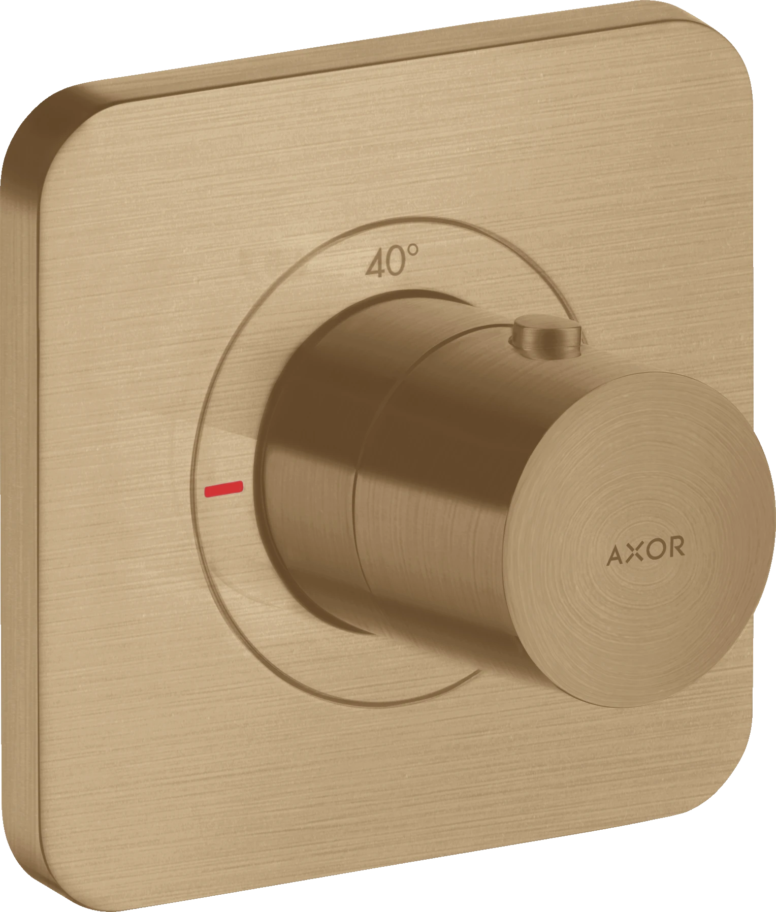Axor Citterio E Thermostatic Mixer 120/120 For Concealed Installation Brushed Bronze