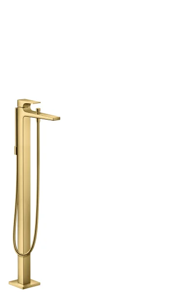 Hansgrohe Metropol Single Lever Bath Mixer Floor Standing With Lever Handle Gold Polished
